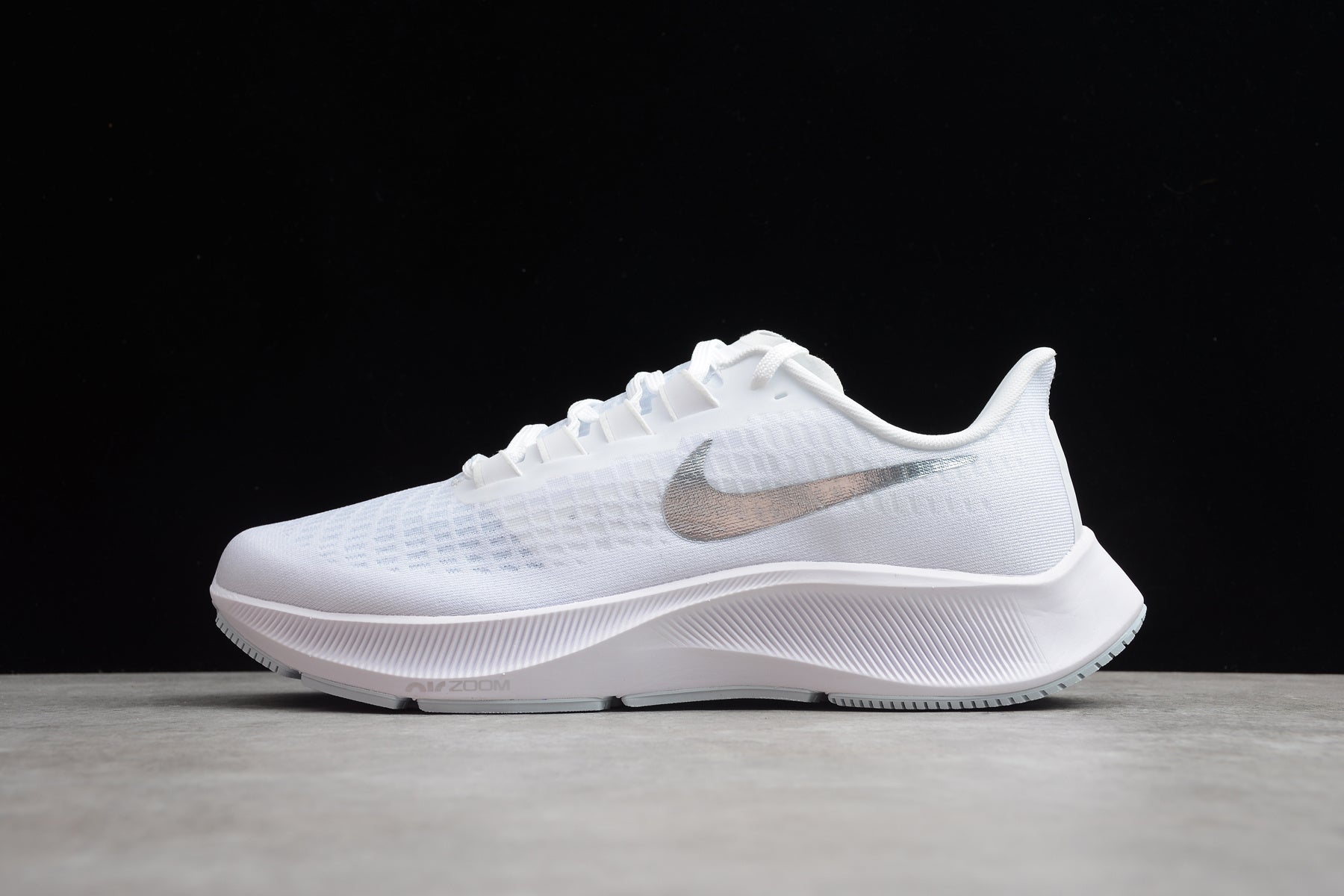 Nike Air Zoom Pegasus 37 'White Metallic Silver' - Image 2