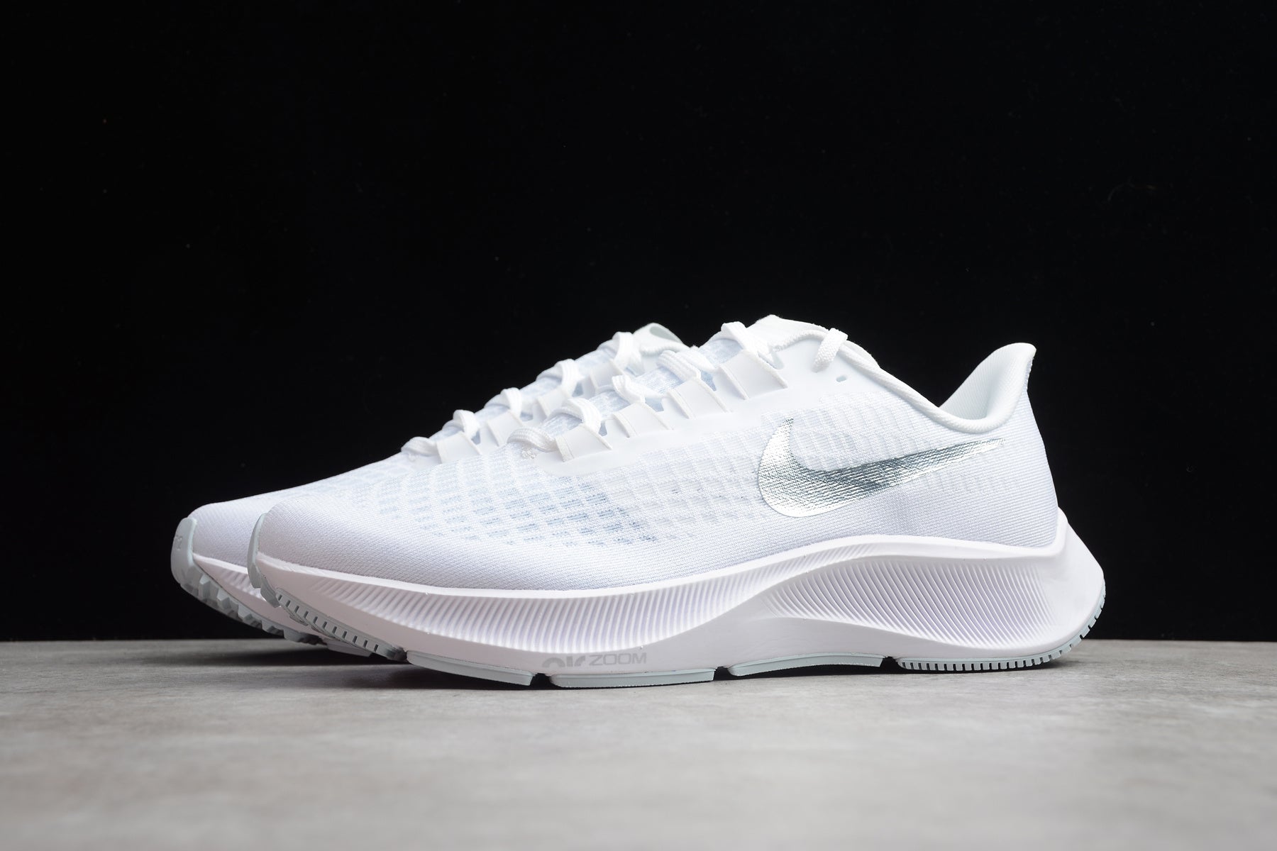 Nike Air Zoom Pegasus 37 'White Metallic Silver' - Image 4