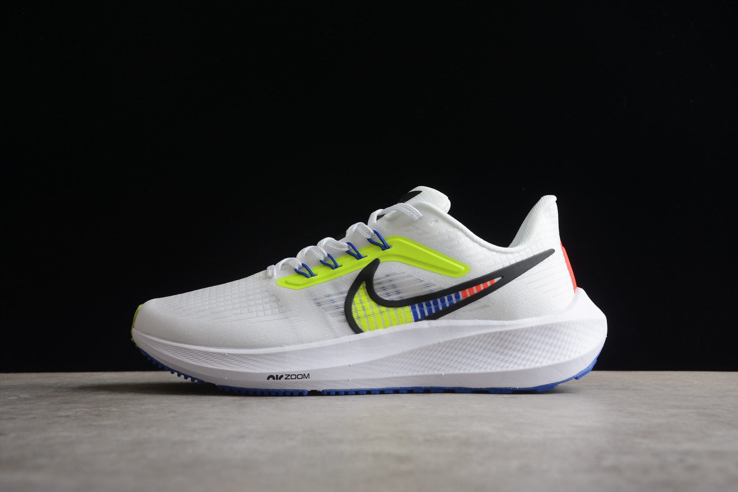 Nike Air Zoom Pegasus 39 PRM White Volt Racer Blue - Image 2