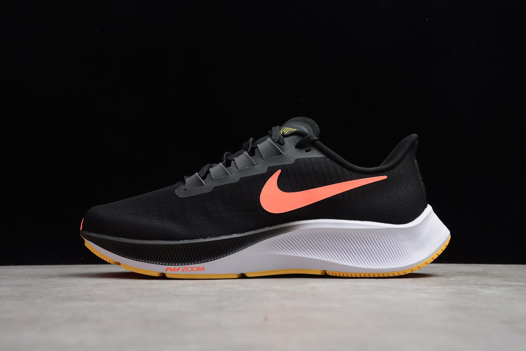 Nike Zoom Pegasus 37 Black Bright Mango - Image 2