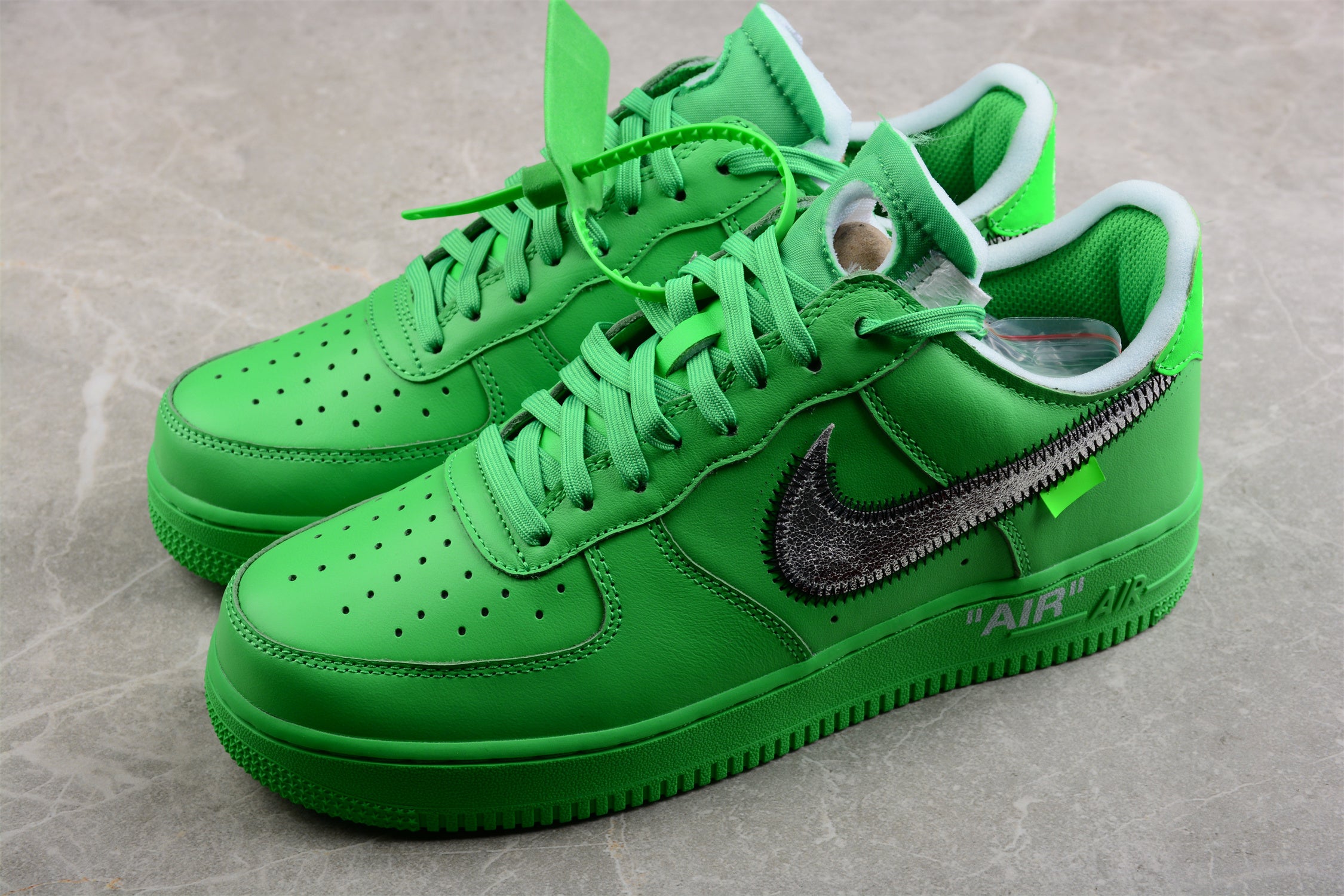 OFF-WHITE X NK Air Force 1 " Green " OW DX1419-300 - Image 3