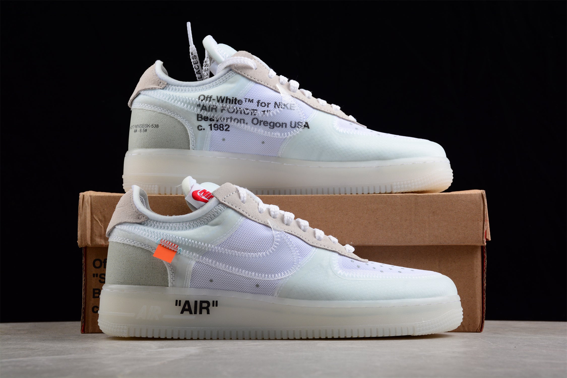 Off-white X NK Air Force 1 Part 2 Virgil The Ten OW AO4606-100 - Image 4