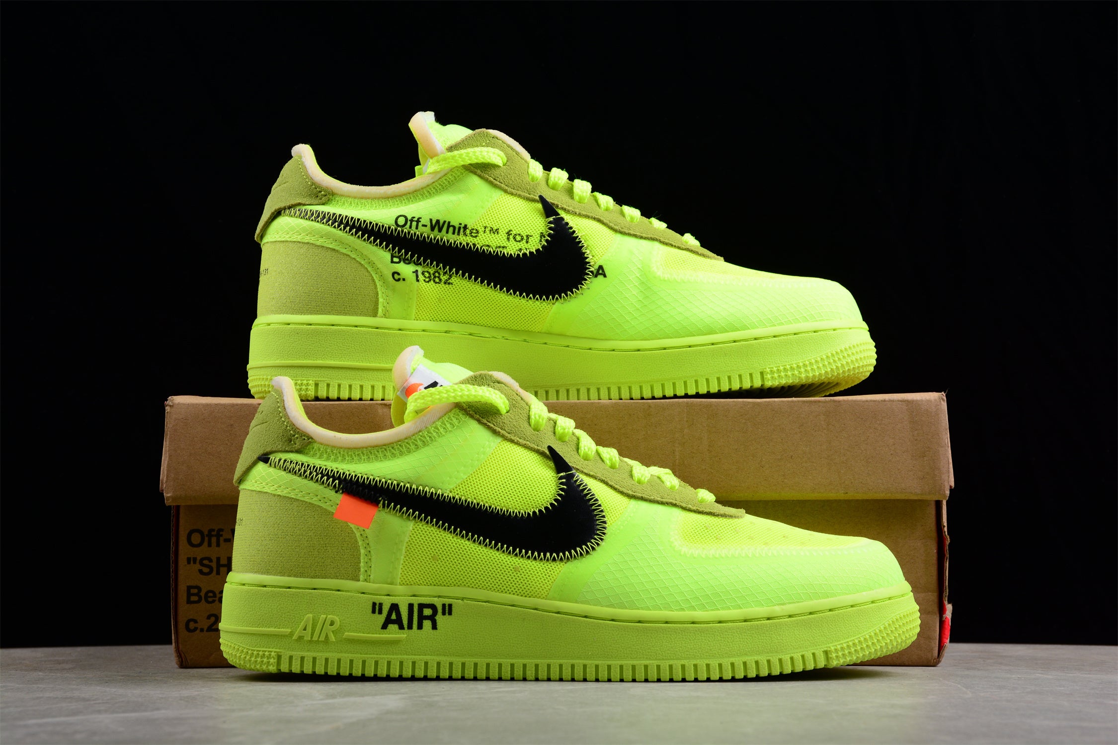 Off-white X NK Air Force 1 Part 2 Volt The Ten OW AO4606-700 - Image 4