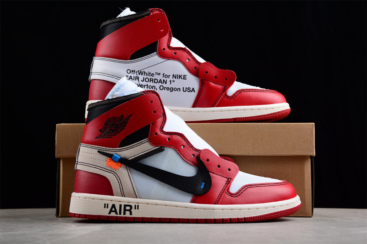 Off White x Air Jordan OW AJ1 AA3834-101 - Image 3
