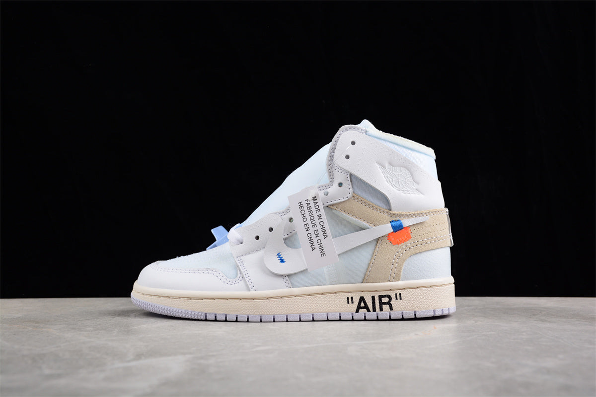 Off White x Air Jordan OW AJ1 AQ0818-100 - Image 2