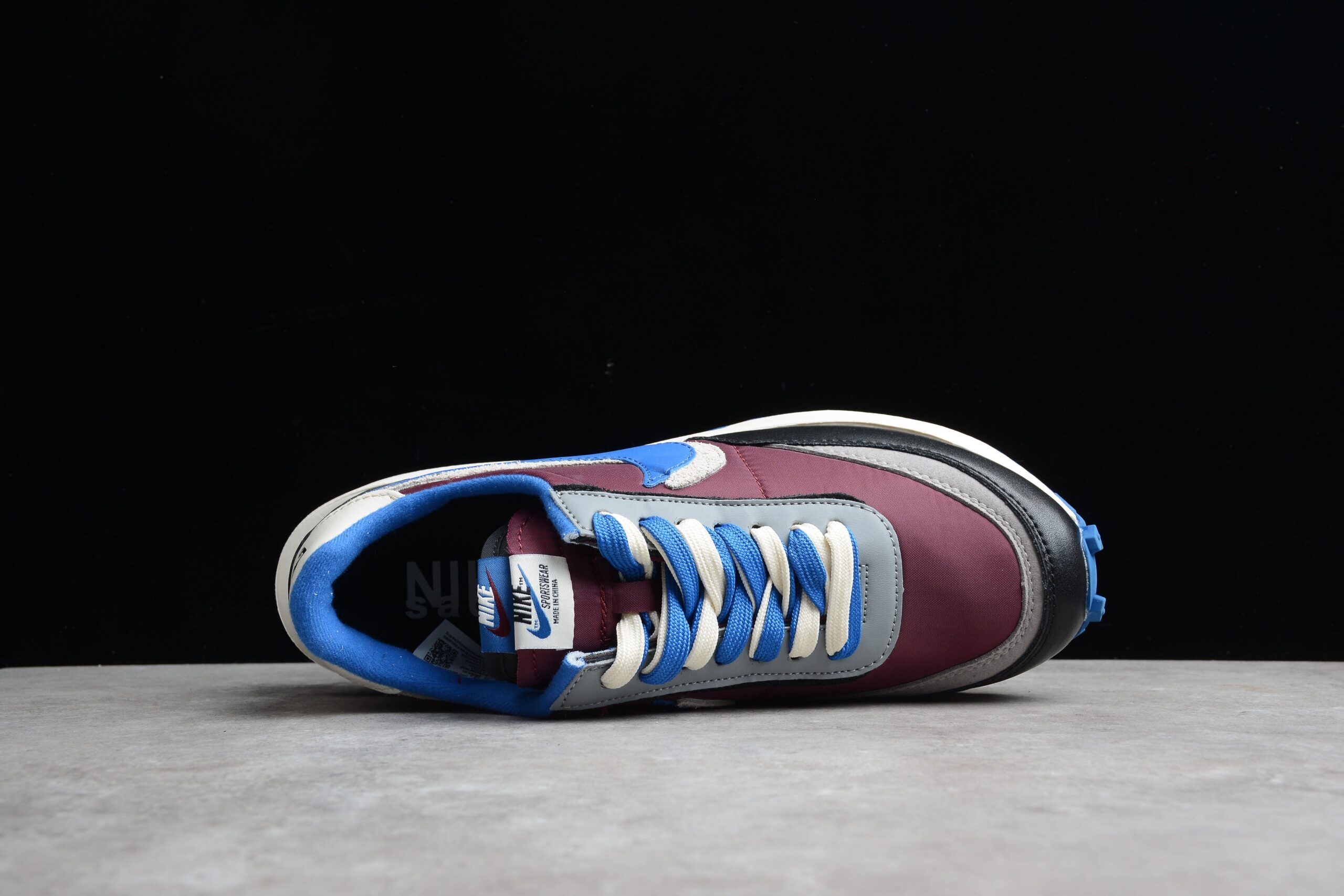 R30 Undercover x Sacai x NK LDWaffle " Night Maroon Team Royal " DJ4877-600 - Image 3