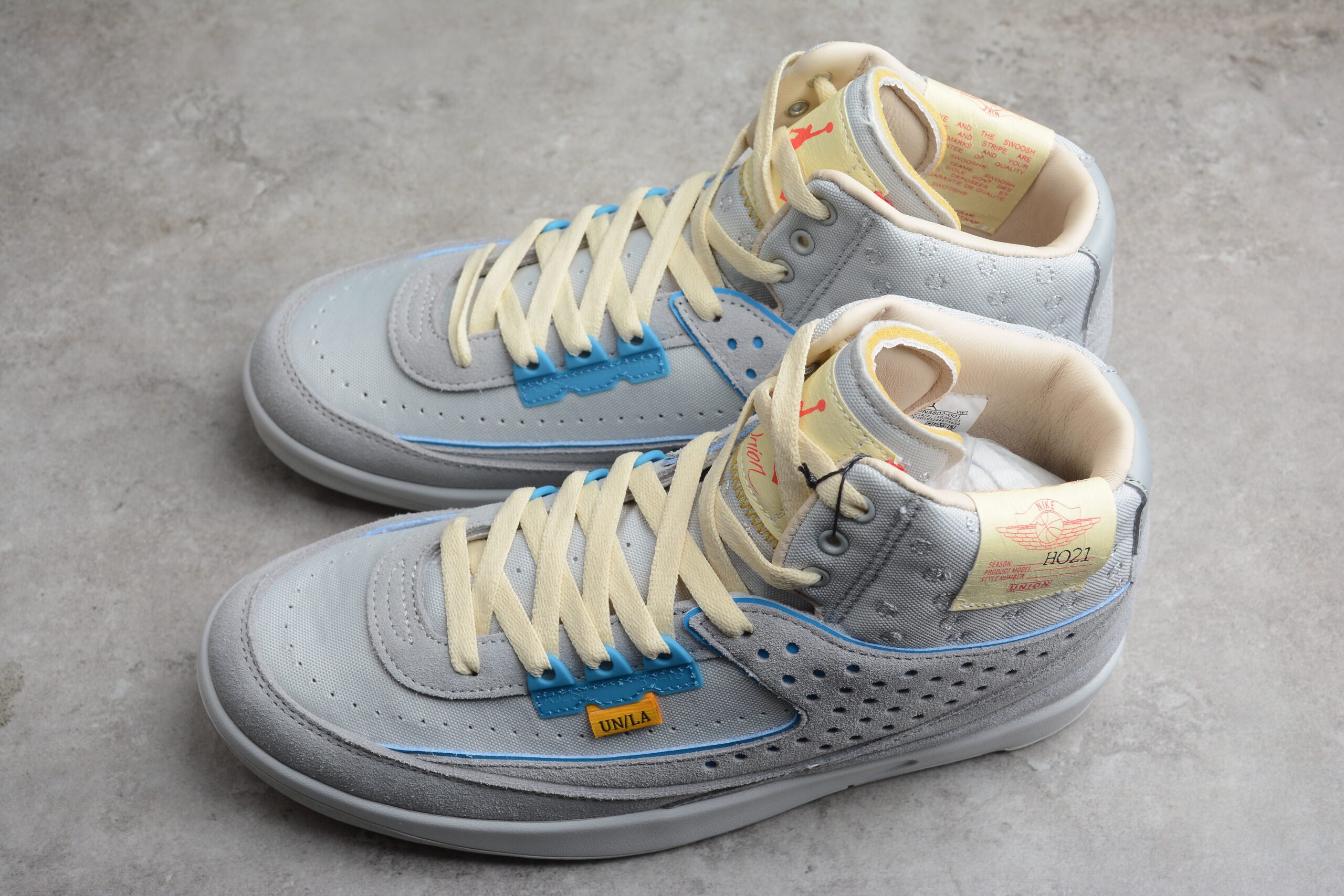 R50 Union LA x Air Jordan 2 "Grey Fog" DN3802-001 - Image 3