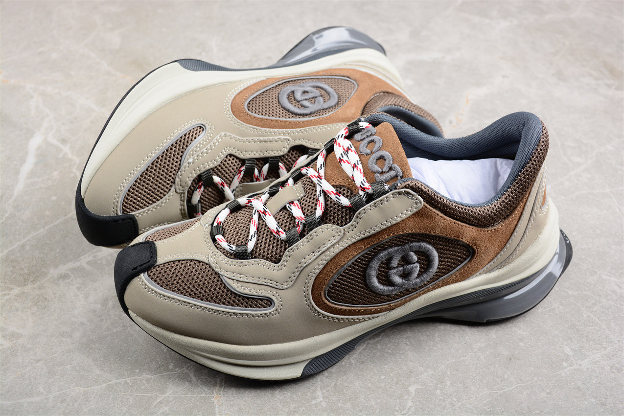 Share Gucci Run GG Men's Gray/Brown - Image 3