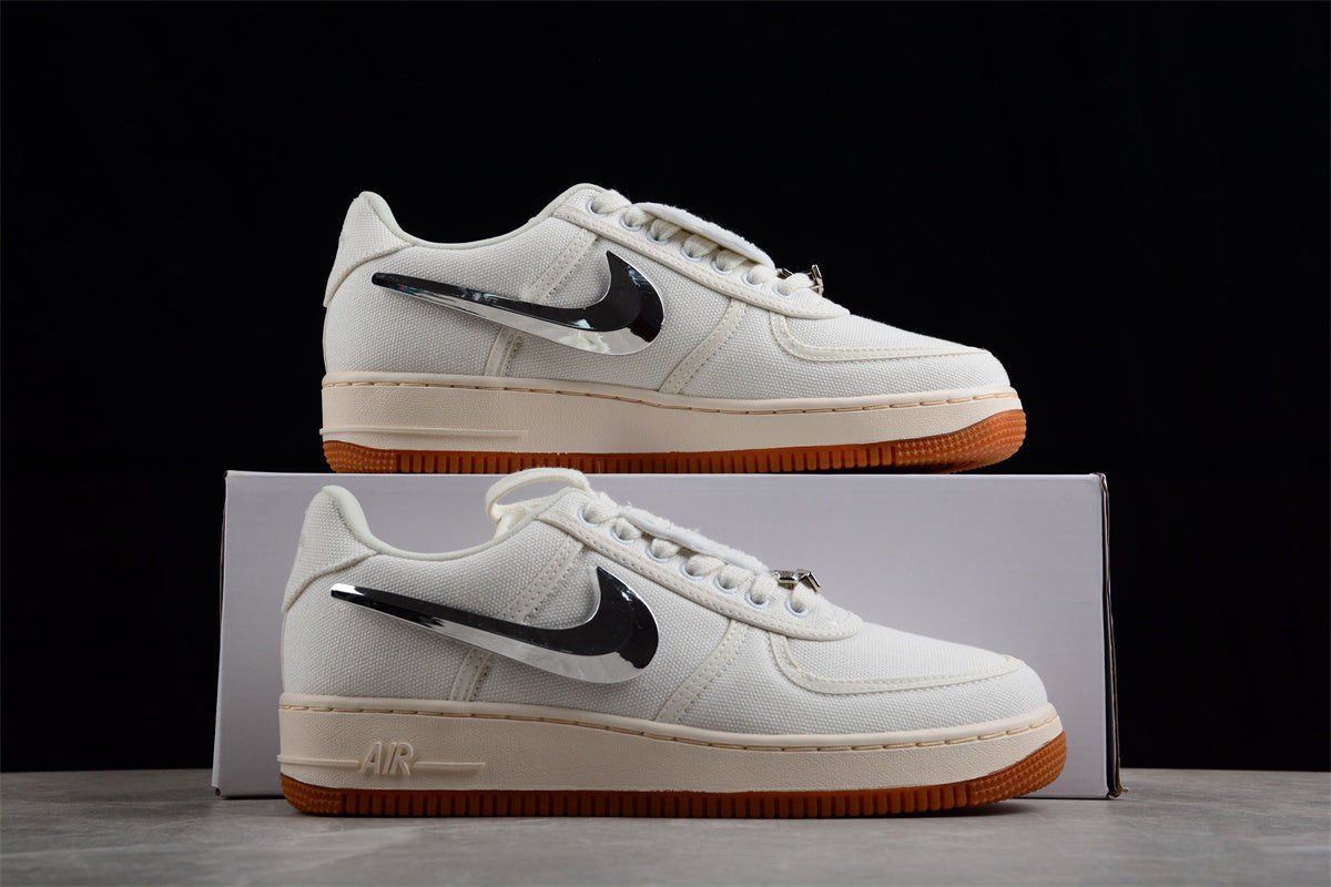 Travis Scott x NK Air Force 1 TS AQ4211-101 - Image 4