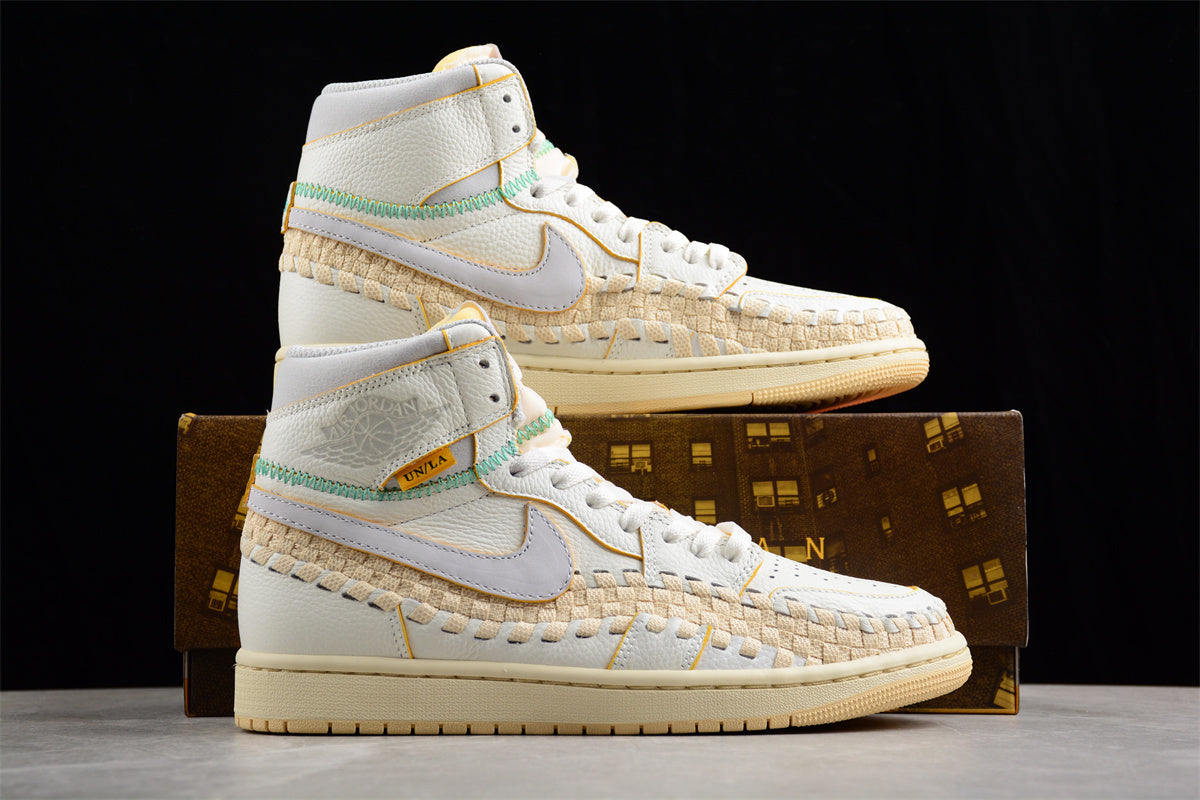 Union x Air Jordan 1 High OG "Woven" AJ1 FD2565-100 - Image 3